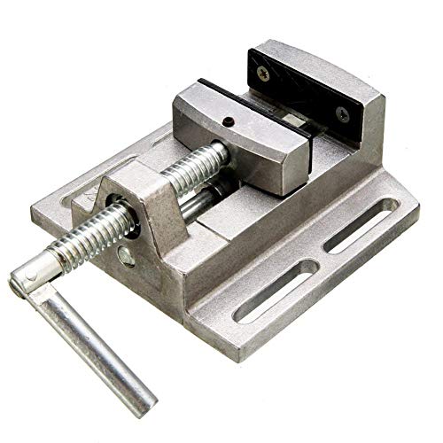 Flat Nose Bench Clamps Vises Pliers, Aluminum Flat Tongs Bench Vice Manual Firmly Clamping on Mini Drill Press Milling Machine Tool Fixture Clamp Worktable2.5