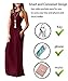 KORSIS Women's Summer Casual Loose Sleeveless Racerback Long Maxi Swing Dresses with Pockets Wine Red M