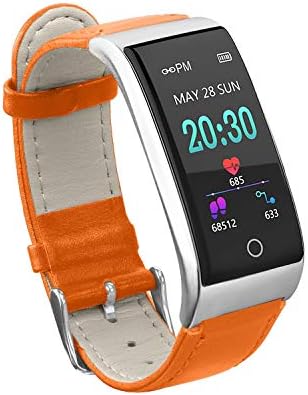 Anyasun Color Screen Fitness Tracker, ECG PPG Heart Rate Blood Pressure Smart Watch with PU Watchband, Step Counter,Calories,Sleep Monitor,Alarm Clock,Call SMS Notice for Men Women Teens