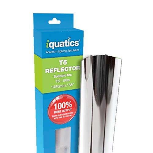iQuatics T5 Aluminium Reflector-Increased output by up to 100%, 80W Twin Pack