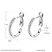 2 Pairs Set CZ Rhinestone Small Hoop Earrings 14K Rose Gold & Platinum Plated For Women Sensive Ear Fashion Dainty Crystal Huggie Hoops Stud Hypoallergenic Diamond Jewelry Gifts for Birthday Daughter Best Friend