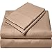 SGI bedding Short Queen Sheets Luxury Soft 100% Egyptian Cotton - Sheet Set for Short Queen Mattress Taupe Solid 600 Thread Count Deep Pocket primary