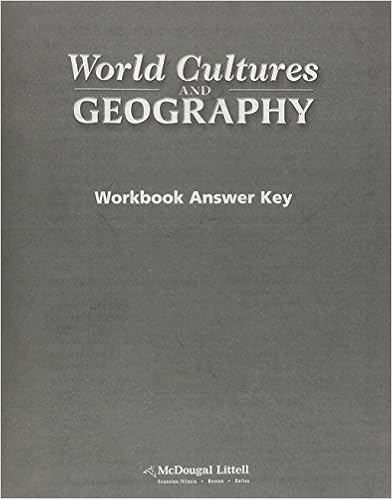 Amazon Com World Cultures Geography Workbook Answer Key 9780618199228 Mcdougal Littel Books
