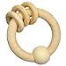 green sprouts Ring Rattle Made from Wood