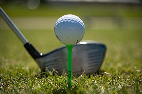 STIXX Biodegradable Golf Tees - Hard & Durable - 30 Green Long Tees - 3 1/4 and 20 White Short Tees - 2 1/8. Best for All Over Sized Drivers, Irons & Hybrids. Longer Drives & Lower Scores - Thumbnail 4