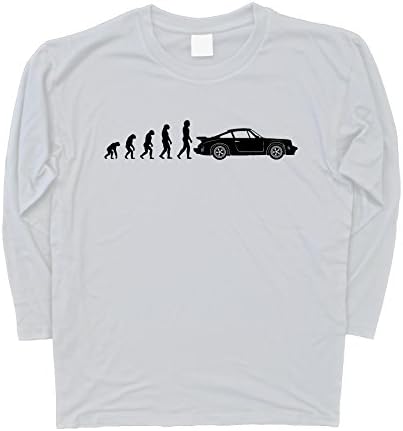 Motorholics Mens Evolution Of Man To Porsche 911 Turbo Long Sleeve T-Shirt S - 3XL
