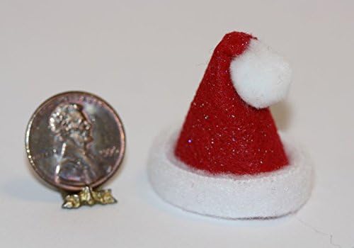 Dollhouse Miniature Holiday Santa Hat by Taylor Jade