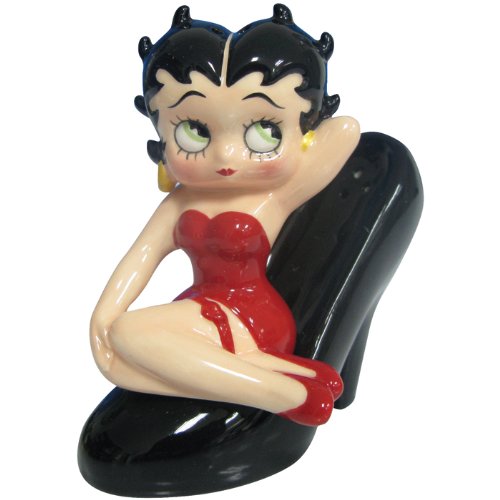 Westland Giftware Betty Boop Magnetic Betty on Shoe Salt and Pepper Shaker Set, 3-3/4-Inch