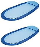 Kelsyus Floating Hammock Inflatable Pool Lounger Raft - Blue (Set of 2) | 80032