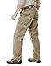 CQR CQ-TLP105-KHK_32W/32L Men's Tactical Pants Lightweight EDC Assault Cargo TLP105