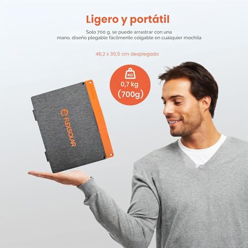 FlexSolar 20W Small USB Solar Panel Charger 15W USB-A PD2.0 USB-C Foldable Portable Lightweight ETFE Power Emergency Panel IP67 Waterproof Hiking Camping for Phones Batteries Tablets