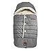JJ Cole Bundle Me Winter Toddler Car Seat Cover and Bunting Bag - Urban - Weather Resistant Baby Carrier Cover - Winter Baby Essentials - Heather Gray