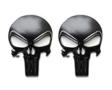 Magwell Metal Decal/Sticker - Punisher Skull (Matte Black)