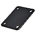Kmise Black Guitar Neck Plate With Screw for Fender Strat Tele Parts Replacement 1 Pcs