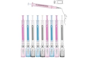 Syringe Shaped Gel Pens, 2026 Upgrade Syringe Ink Pens – Fun Design with Smooth Writing, 0.38mm Black Neutral Pen, Office Par