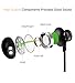 Langsdom Bluetooth Earphones with Mic, L5 Wriless Earbuds Powerful Bass Headphone with 7 Hours Playtime (IPX4 Splashproof, Black)