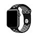 iMiWell Nike Band for Apple Watch 38mm, Soft Silicone Quick Release Replacement Strap for Apple iWatch Series 1 Series 2, Apple Watch Nike+ (42mm Medium/Large Black+darkgray)