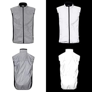 BTR Reflective Running and Cycling High Vis Gilet. High Viz Vest With Two Side Pockets