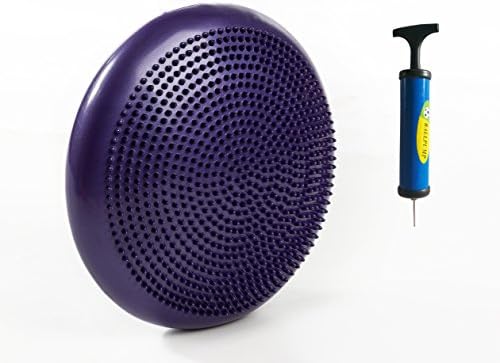 LVEA Air Stability Wobble Cushion, 35cm/14in Diameter, Balance Disc, Pump Included