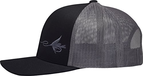 LINDO Trucker Hat - Fly Fishing (Black/Graphite)