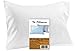White Toddler Pillowcase 100% Softest Cotton Sateen Toddler Pillow Case, Fits 13