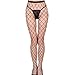 Senchanting Women Hot Chic Vintage Black Big Cross Fishnet Tights Seamless Nylon Large Mesh Stockings Pantyhose(X-Large Hole)