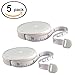 eZAKKA Tape Measure Retractable Measuring Tape for Body Soft Tape Measure Push Button for Sewing Tailor Cloth Ruler, 60 Inch, 5-Pack