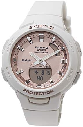 Babyg CASIO Bluetooth スマホ連動 G-SQUAD BSA-B100MF-7A ホワイト ローズピンク ボーイズサイズ ジョギング ランニング トレーニング スマートウォッチ 万歩計 消費カロリー 記録管理 同型: BSA-B100MF-7AJF [並行輸入品]