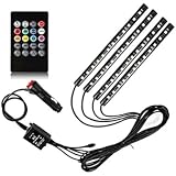 Sulfar Car RGB LED Strip Light Kit -4 Pieces