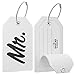 Shacke Mr & Mrs Luggage Tag (White)