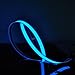 lychee®3 Ft 1M 1M Neon Glowing Strobing Electroluminescent Robbin El Tape Belt EL Wire Rope with Battery Pack for Cosplay Decoration Bruning Festival (3Ft, Blue)