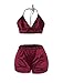 Sedrinuo Nightshirt Sexy Lingerie Silky Two Pieces Jumpsuit Outfits
