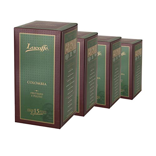 LUCAFFÉ COLOMBIA, Kaffeepads Ø44mm, E.S.E. Pads, Packung mit 60 kompostierbaren Papierpads, 100% Arabica-Kaffeepads…