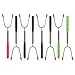 Marshmallow Roasting Sticks Extra Long - 6 Color And 2 Glow In The Dark S'more Sticks For Fire Pit - Telescoping Set of 8