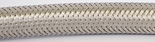 LASCO 10-0958 20-Foot Ice Maker Water Supply Line, Braided Stainless Steel, X 1/4-Inch Female Compression, 1-Pack