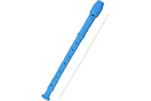 TOWNUS Soprano Recorder 8 Hole Classic German Style Descant Flute Musical Instruments + Cleaning Rod for Beginners School Graduation Gift (blue)