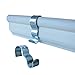Picture Rail Hooks Silver Finish - 25 Pack - Picture Rail Hangers - Wide Molding Hooks