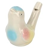 Aikoi Nostalgic Ceramic Magpie Water Chirpy Bird Whistle, Bath Toy (Magpie)