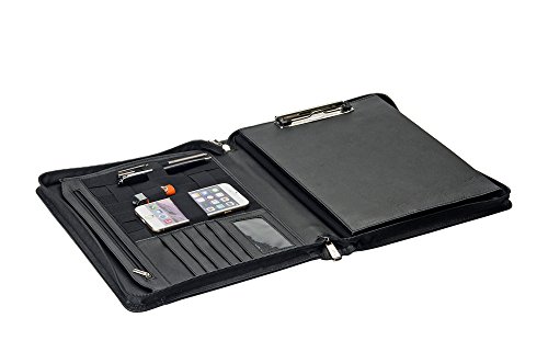 Premium Leather Organizer Padfolio with Folding Center Panel, for The New Surface Pro