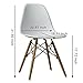 GIA Armless Plastic Chair, 4-Pack, White, Beech Legs
