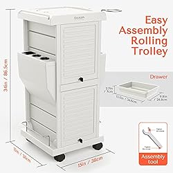 TASALON Ultimate Salon Trolley Cart for Salon