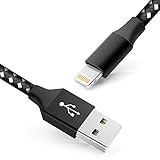 RDHD iPhone Charger Cable, 4PACK 3FT 6FT 6FT 10FT iPhone Charging and Syncing Nylon Braided Cords Cable Compatible for iPhone X/8/7/7 Plus/6/6, iPad,iPod, and More Apple Device (Cable-BK)