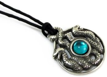 Druid Knot Celtic Mystery Pewter Pendant on Corded Necklace