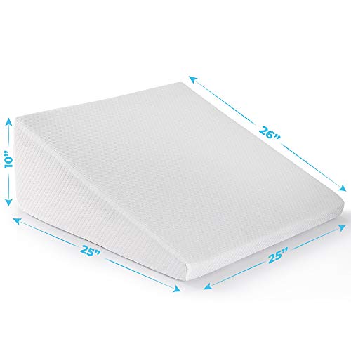 Healthex Bed Wedge Pillow Cooling Memory Foam Top Elevated Support