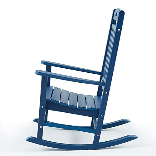 POLYDUN Rocking Chair, All Weather Resistant Outdoor Indoor Plastic
