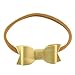 Baby Toddler Girls Faux Leather Hair Bow Stretchy Nylon Headbands (12 Pack)