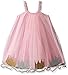 Mud Pie Baby Girls' Toddler Pink Princess Dress, Crowns, Medium/Large/3T-5T
