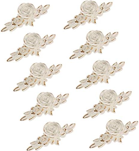 Choubao European Style Kitchen Furniture Cabinet Hardware Classic Rose Flower Shape Drawer Handle Pull Knobs - 10pcs