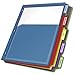 Cardinal Expanding Plastic Binder Dividers, Flexible Front Pockets Expand 1/4
