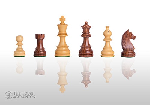 The Championship Chess Set - Pieces Only - 3.75" King - Golden Rosewood - by The House of Staunton
